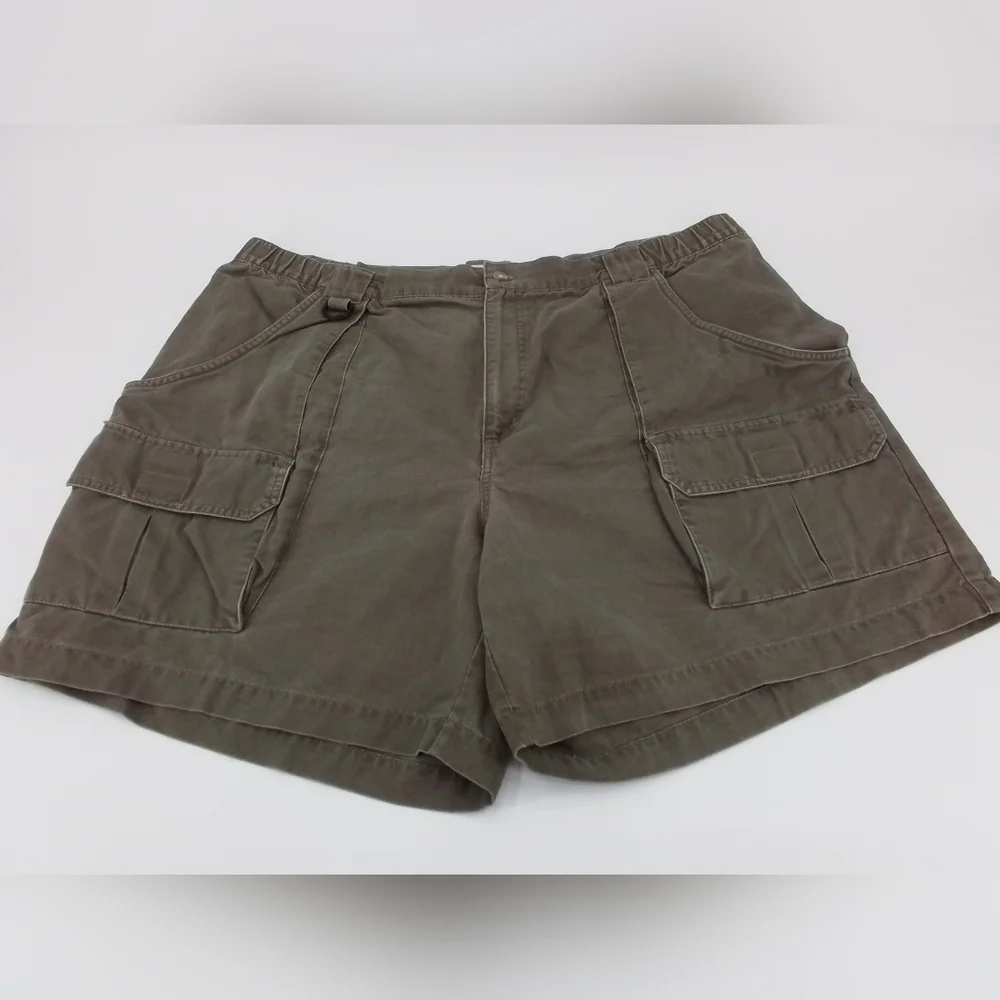 COLUMBIA Shorts Men Size 42 Gray Cargo Pockets Chino Vintage.